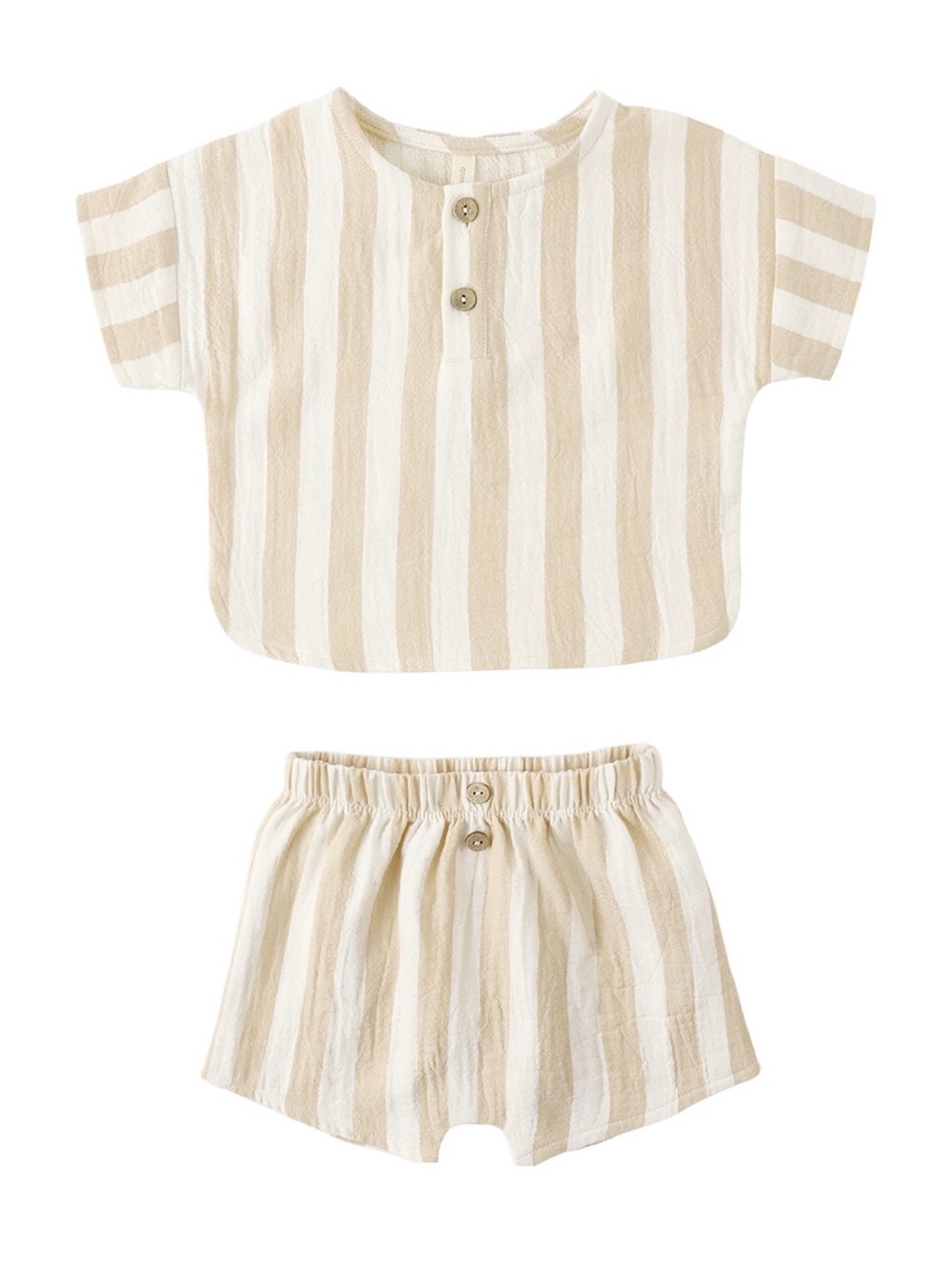 NWT Quincy Mae Woven Boxy Top Short Set